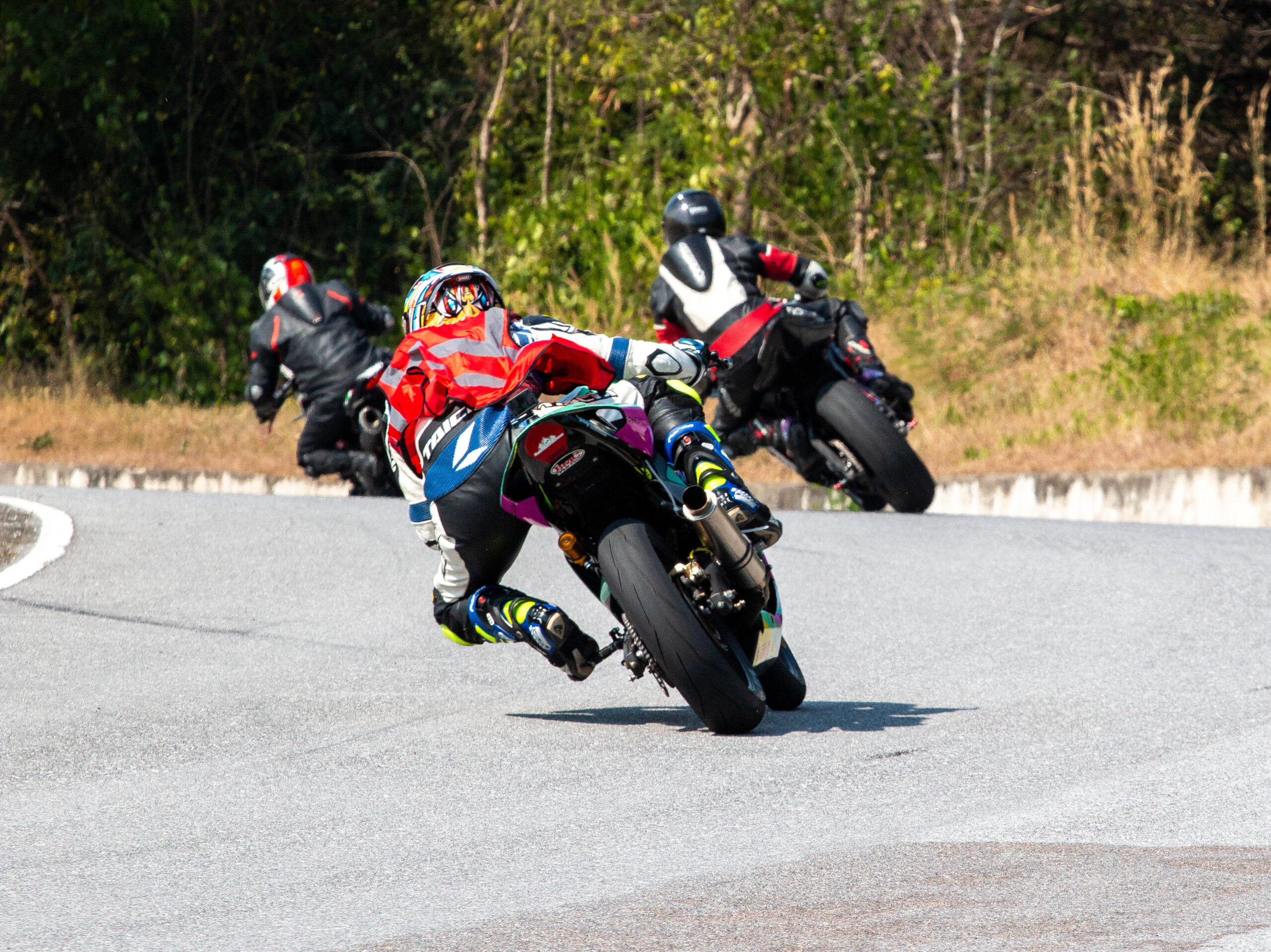 Motorcycle riding at Track Time Thailand